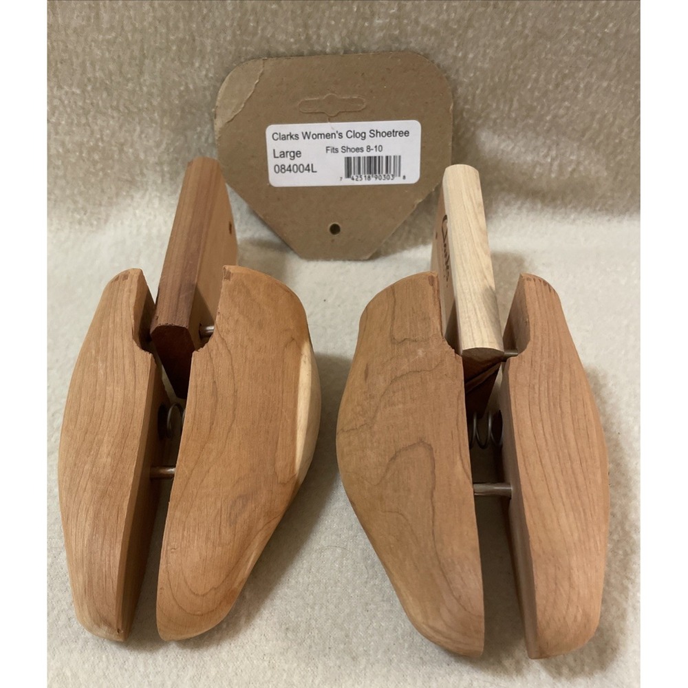 Clark's Clog Cedar Wooden Shoe Trees Keepers Stretcher Women's Size Large 8-10